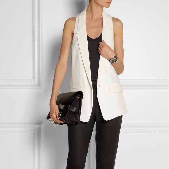 rag & bone Jackets & Blazers - ❌SOLD❌Rag & Bone Ivory Silk Jacquard Tuxedo Vest
